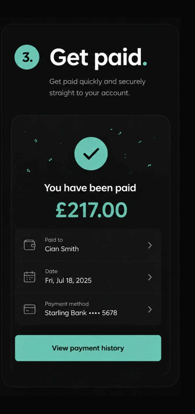 Step 3 — Get paid